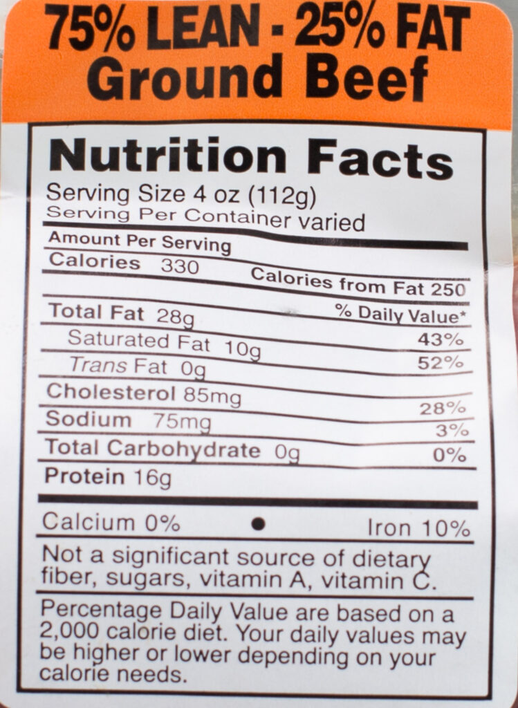 34 Ground Beef Nutrition Label Labels Design Ideas 2020