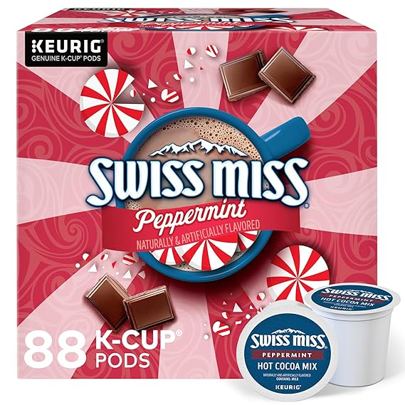 Amazon Swiss Miss Peppermint Hot Cocoa Single Serve Keurig K Cup 