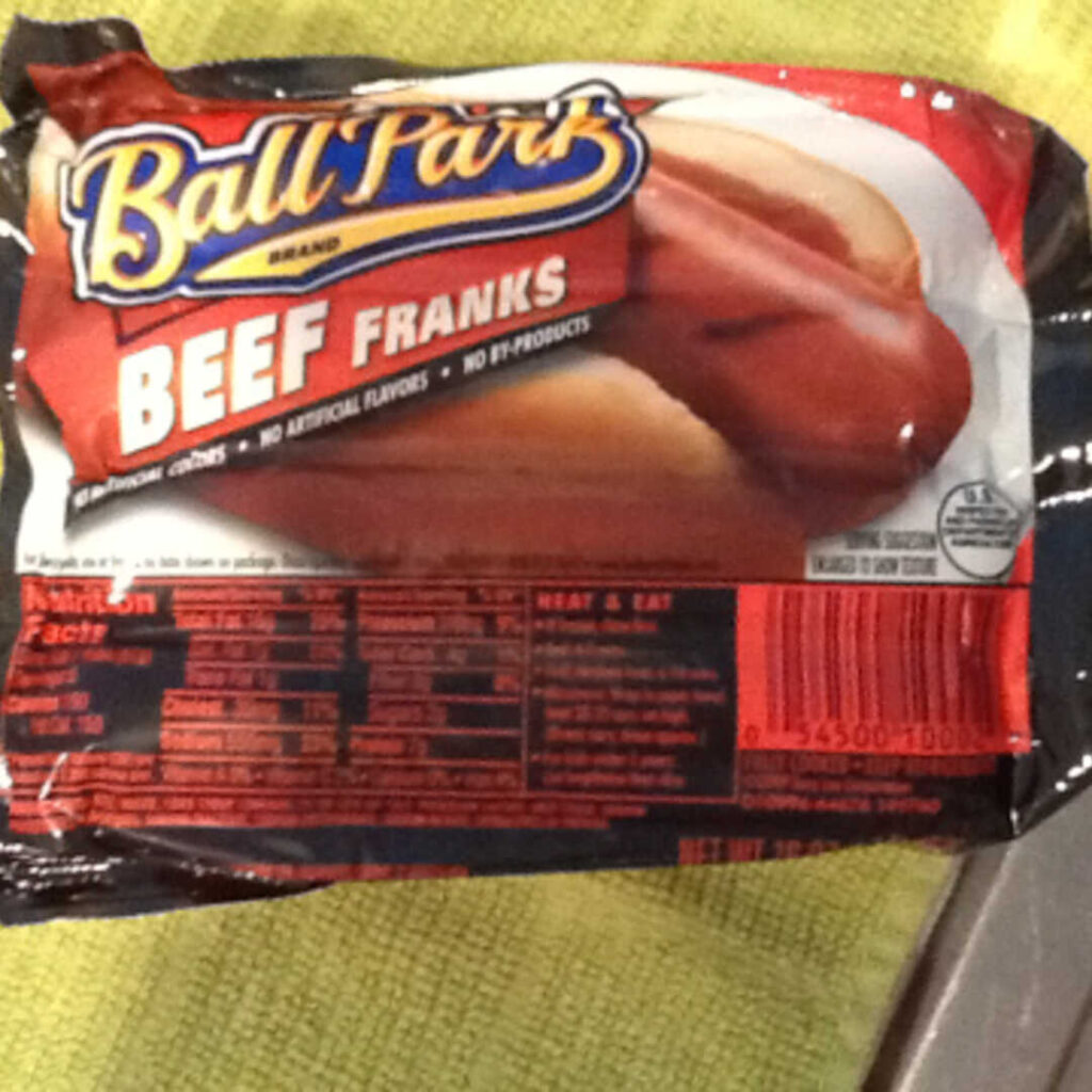 Ballpark Beef Hot Dog Nutrition Facts Besto Blog