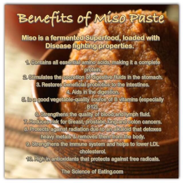 Benefits Of Miso Paste Nutrition Chart Vegan Nutrition Nutrition 