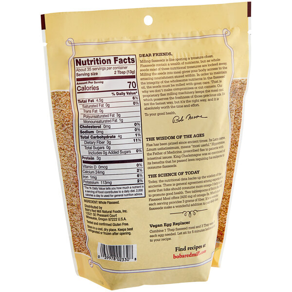 Bob s Red Mill Gluten Free Ground Flaxseed Meal 16 Oz 