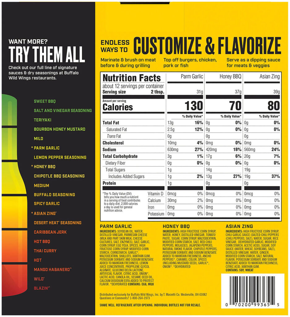 Buffalo Wild Wings Sauce Chart 2024 Hope Morgen