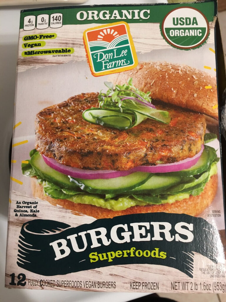 Don Lee Farms Veggie Patties Calories Nutrition Analysis More 