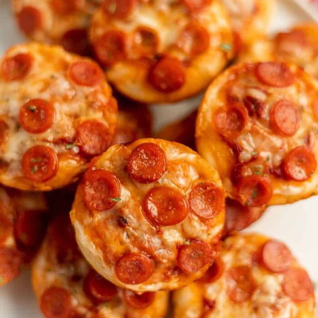 Easy Pizza Cupcakes Recipe Mini Deep Dish Pizzas