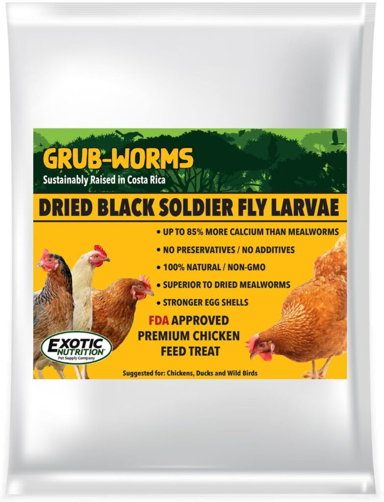 Exotic Nutrition Alimento Para Pollo Con Gusanos De Gusanos Larvas De 5 