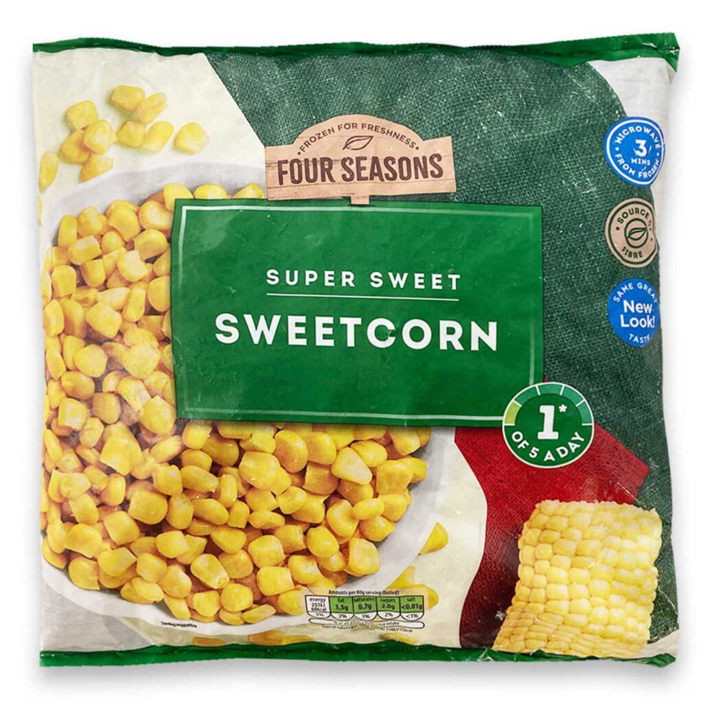 Four Seasons Supersweet Sweetcorn 1kg ALDI