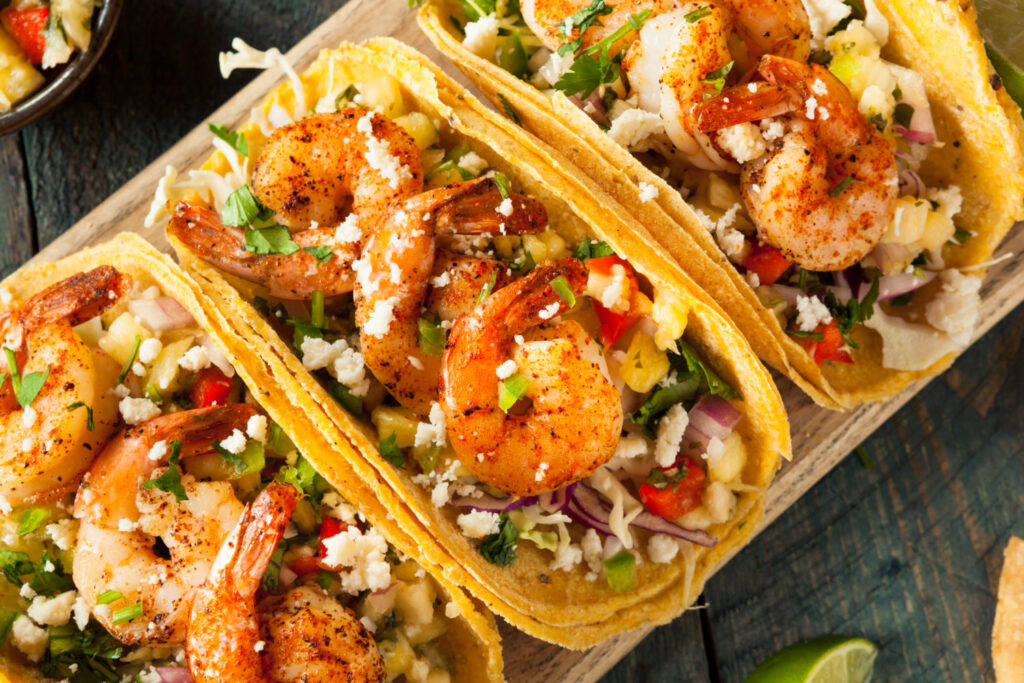 Grilled Voodoo Cajun Shrimp Tacos