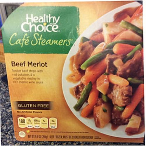 Healthy Choice Cafe Steamers Beef Merlot 269 G Nutrition Information 