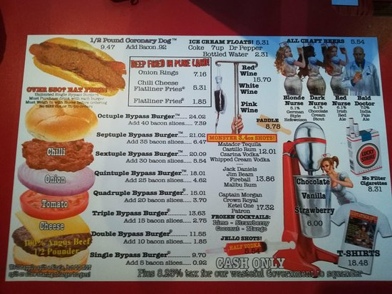 Heart Attack Grill Menu