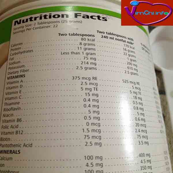 Herbalife Shakes Nutritional Information Besto Blog