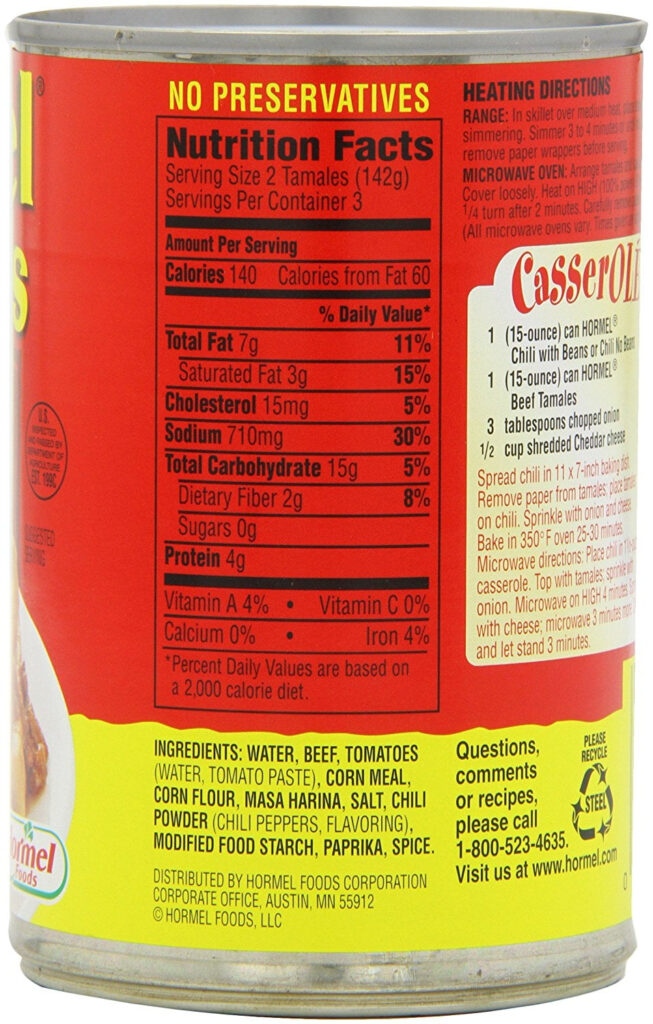 Hormel Chili Nutrition Facts Besto Blog