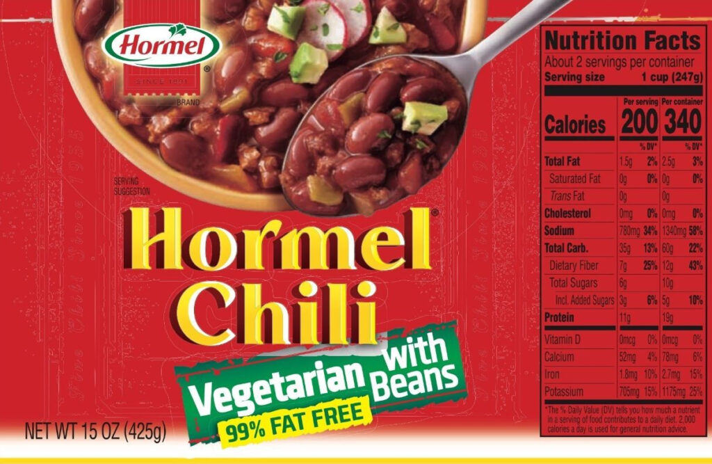 Hormel Chili Nutrition Facts Blog Dandk