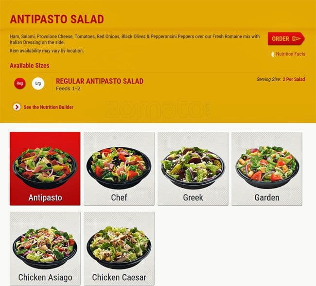 Hungry Howies Nutrition Salad Besto Blog