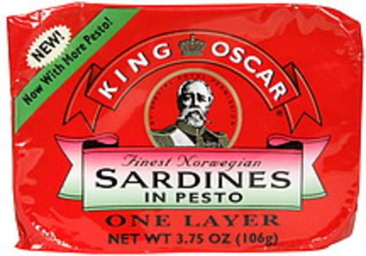 King Oscar In Pesto Finest Norwegian Brisling Sardines 3 75 Oz 