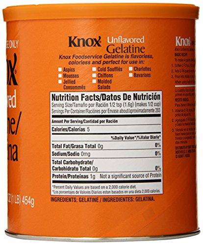 Knox Unflavored Gelatine 16 Ounce Pack Of 2 Food Beverages Tobacco 