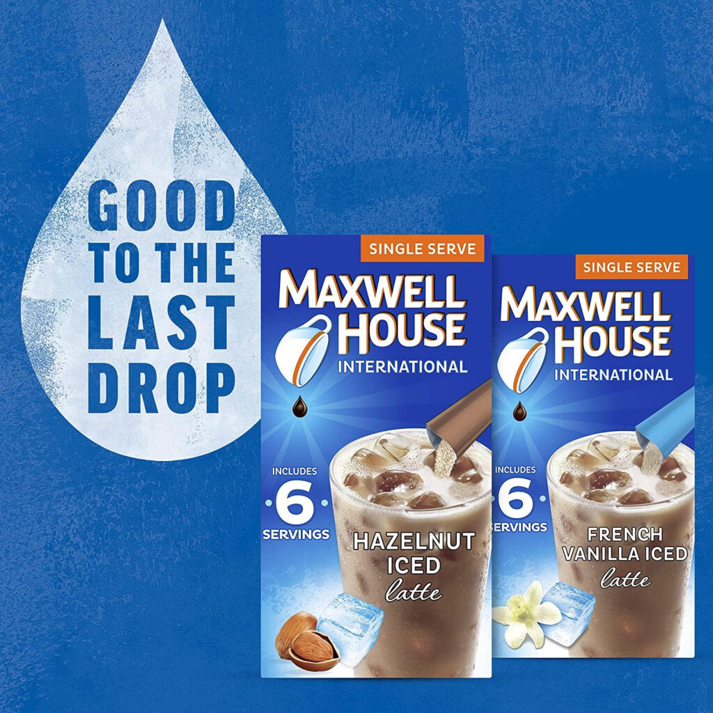 Maxwell House Iced Hazelnut Latte Instant Coffee 3 42 Oz Boxes Pack 