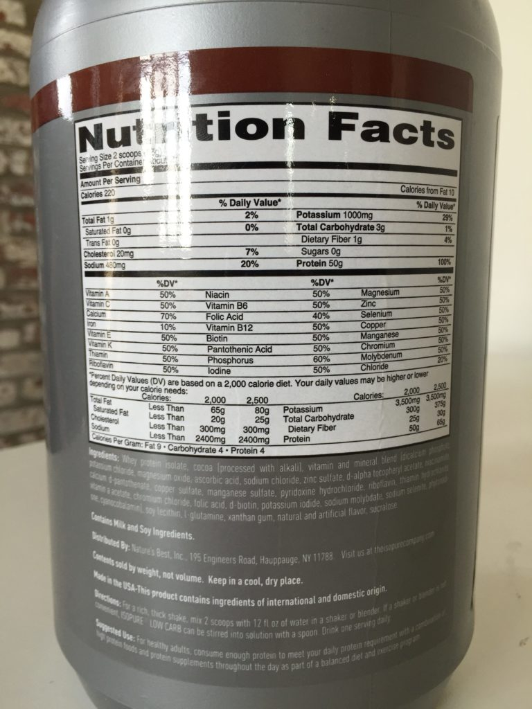 Nature s Best Isopure Zero Carb Protein Powder Kg Lb NCR