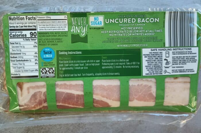 Never Any Hickory Smoked Uncured Bacon Aldi Reviewer