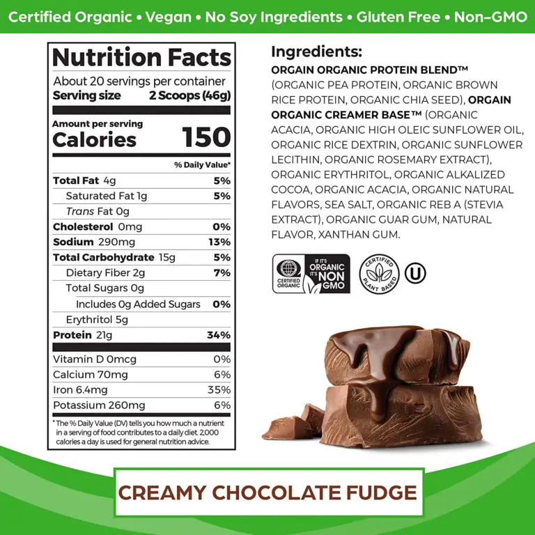 Orgain Protein Powder Nutrition Facts Cully s Kitchen