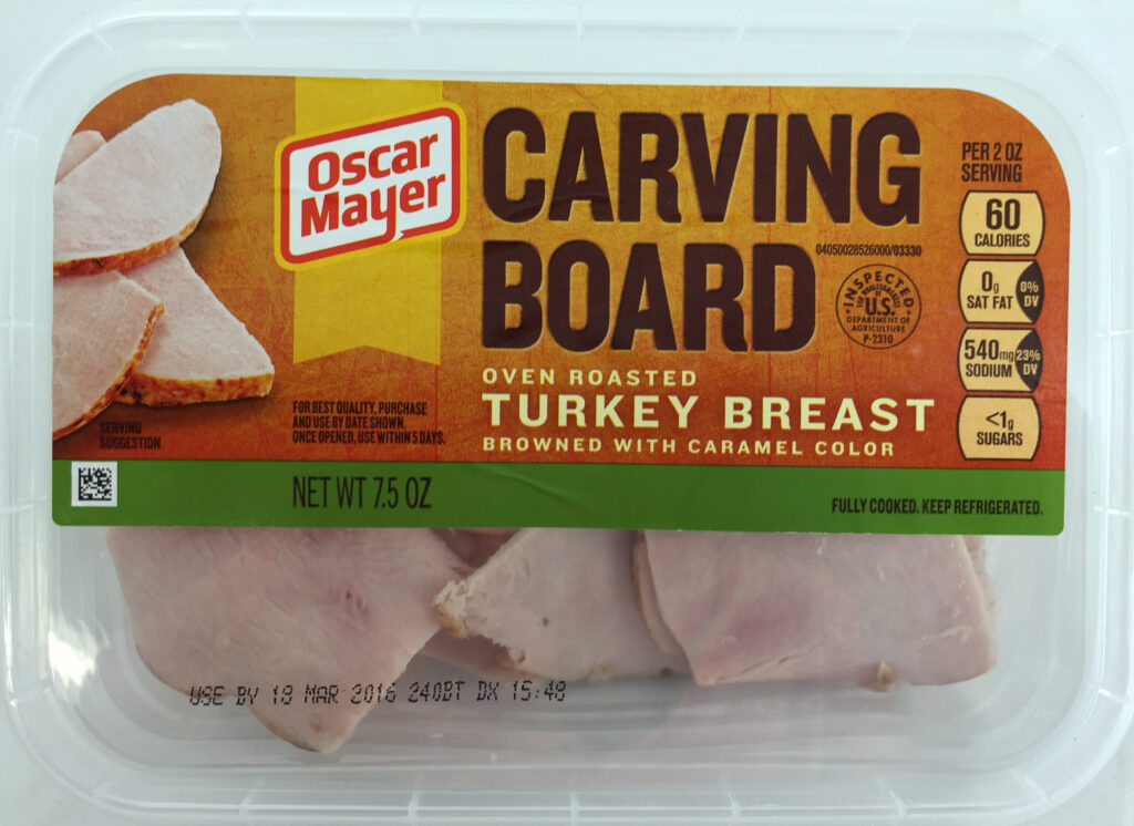 Oscar Mayer Carving Board Oven Roasted Turkey Breast 7 5 Oz La Comprita