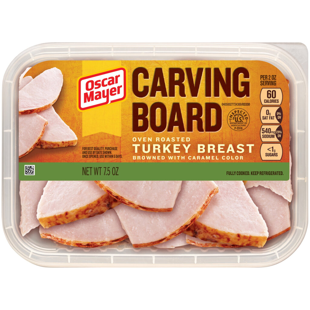 Oscar Mayer Carving Board Oven Roasted Turkey Breast 7 5 Oz Package 