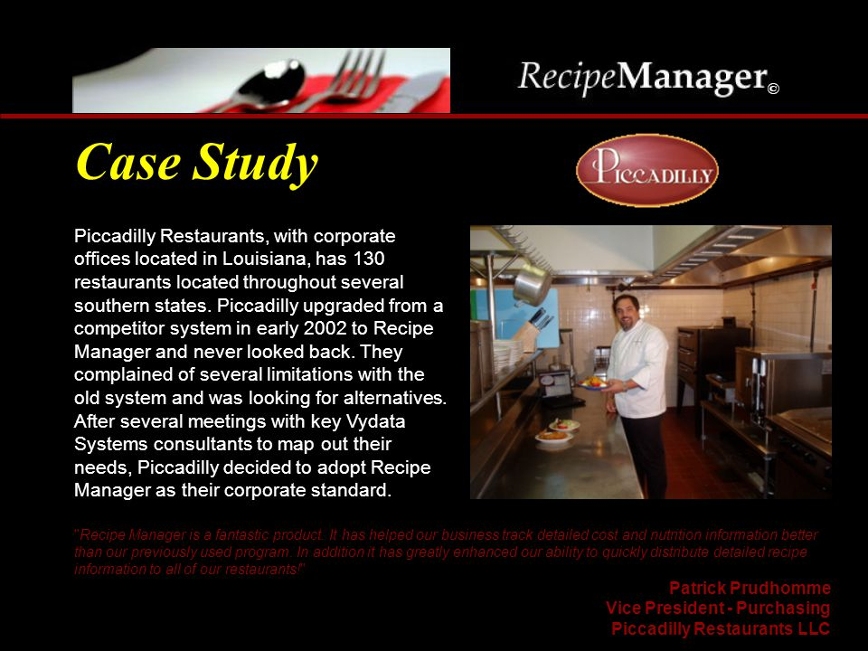 Recipe Manager Manage Your Operation With Precision Recipe Manager 