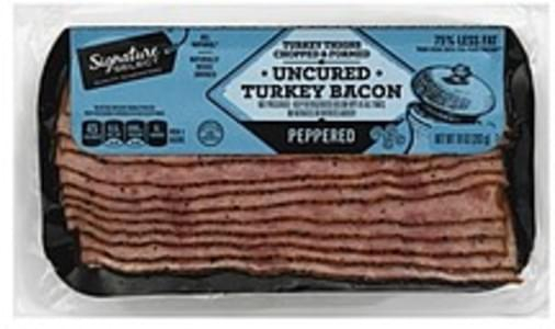 Signature Select Turkey Peppered Uncured Bacon 10 Oz Nutrition 