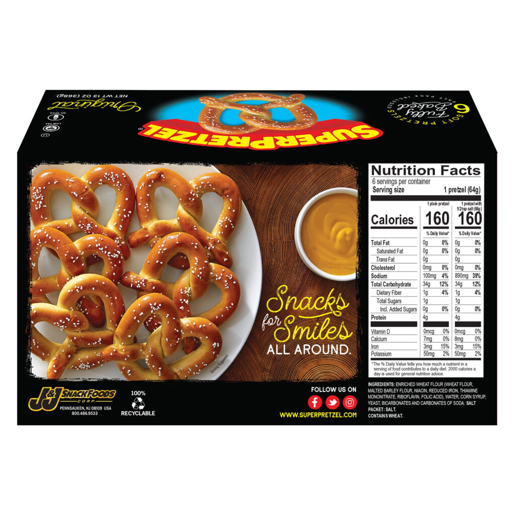 SuperPretzel Original Fully Baked Soft Pretzels 13 Oz 