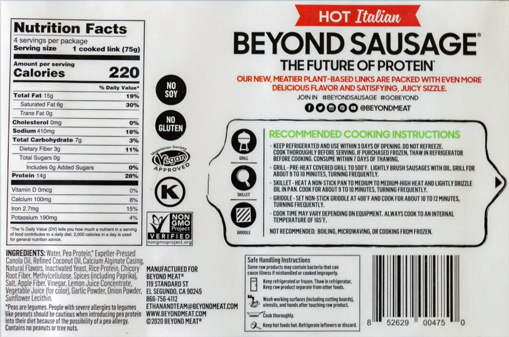 The Beyond Sausage Hot Italian Updated 2020 Review Shop Smart