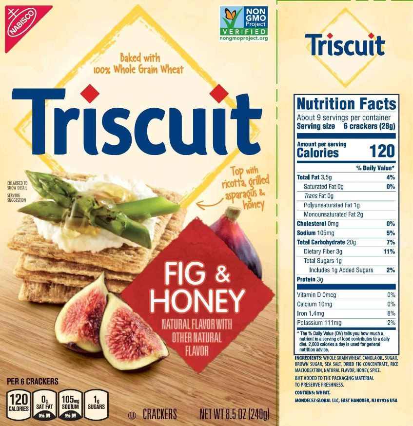 The Updated Nutrition Facts Label As Seen On Triscuit Fig Honey 