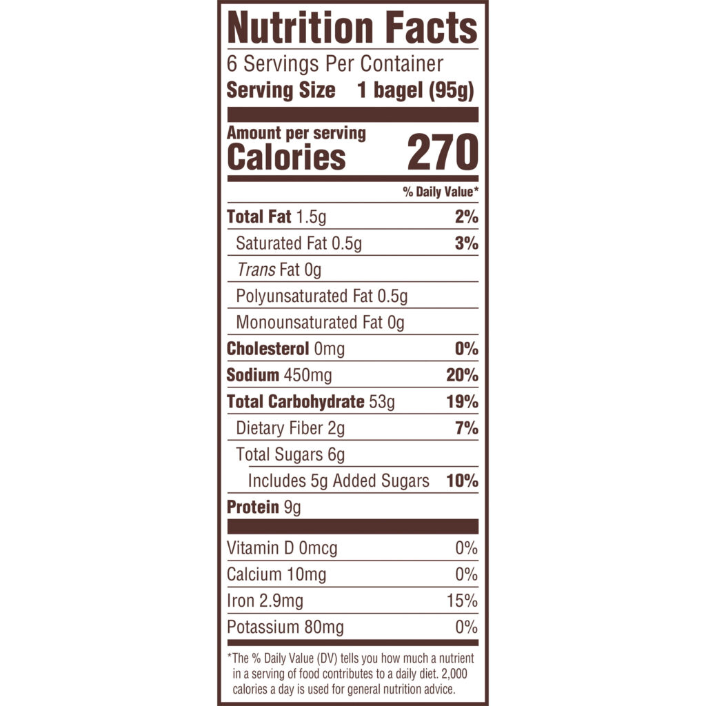 Thomas Plain Bagel Nutrition Facts Besto Blog