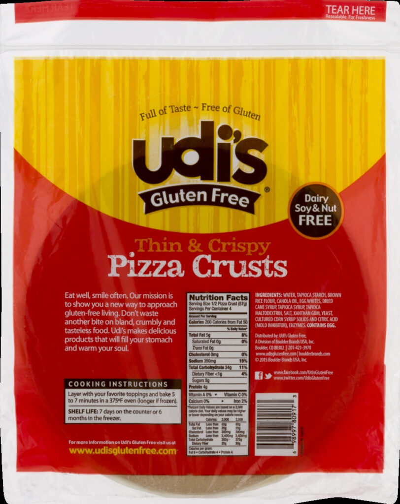 Udi s Gluten Free Pizza Crust 8 Oz Shipt