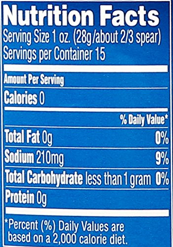 Vlasic Kosher Dill Spears Nutrition Info